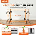thumbnail image 2 of VEVOR Support de Rangement Autoportant pour Kayak, Support de Kayak pour 4 Canots et Planche à Pagaie, Porte-Cintres en Acier Robuste avec Bras Rembourrés et Largeur Ajustable, Charge Max de 220 Lb, 2 of 9