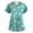 CyanB_03W0119#, variant on Easter Scrub Tops for Women Bunny Cute Graphic Work Tops for Women with Pocket Short Sleeve V Neck Plus Size Nursing Uniforms for Women Stretch S-5XL