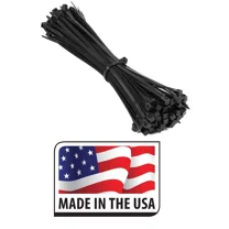 (500) 4 Inch Nylon Zip Cable Ties Wire Tie Wrap 18 Lbs Black Uv Resistant Usa