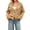 Khaki, variant on Women's Oversized Button Down Crop Cardigans Cable Knit Long Sleeve Slouchy Sweaters Coat with Pockets