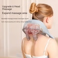 thumbnail image 2 of Neck Massager, Shiatsu Neck, Shoulder, Waist, Leg, Relax Massager, Electric Rechargeable Massage Cushion Pillow - 3D Heated Deep Tissue Kneading , Travel, Holiday Gifts For Women Men, 2 of 7