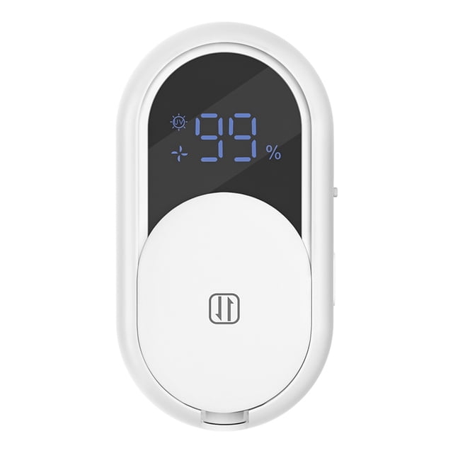 Soporte para Desinfectantes de Cepillos de Dientes para Baño con Pantalla Inteligente LED, Limpieza Automática con Luz y Secado Al Aire, Montado en la Pared del Espejo