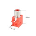 thumbnail image 2 of Conector RCA hembra de montaje en panel PCB rojo de 2 pines, 10Pcs, 2 of 4