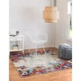 thumbnail image 2 of Unique Loom 3153835 4 x 4 ft. Joyous Chromatic Square Rug, Multi Color, 2 of 4