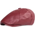 thumbnail image 5 of CoCopeaunts Newsboy Hats for Women Men Retro Adult Red Berets Cabbie Hat Leather Ivy Cap Autumn Winter Driver Caps Newsboy Cap, 5 of 7