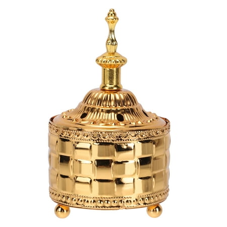 

NUOLUX Burner Incense Bakhoor Metal Charcoal Carved Brass Holder Frankincense Resin Portable Flowing