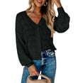 thumbnail image 1 of ZAXARRA Cardigan en Tricot pour Femmes Manches Longues Col en V Fermeture à Boutons Veste Décontractée Automne Pull, 1 of 5