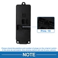 thumbnail image 4 of Interruptor de ventana eléctrica Unique Bargains para el lado del conductor delantero izquierdo para Mazda 3 Sport 2004-2009 Negro, 4 of 7