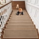 thumbnail image 1 of 8x30in Flax Non Slip Stair Treads 4 Pack Quality Material With Rubber Backing Indoor Washable Stair Mats For Wooden Steps Pet Kids Friendly Stair Rug, 1 of 6