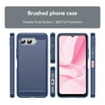 thumbnail image 2 of Rosebono Compatible With T-Mobile REVVL 8 / T Phone 3 Carbon Fiber Texture Pattern TPU Case (Navy), 2 of 6