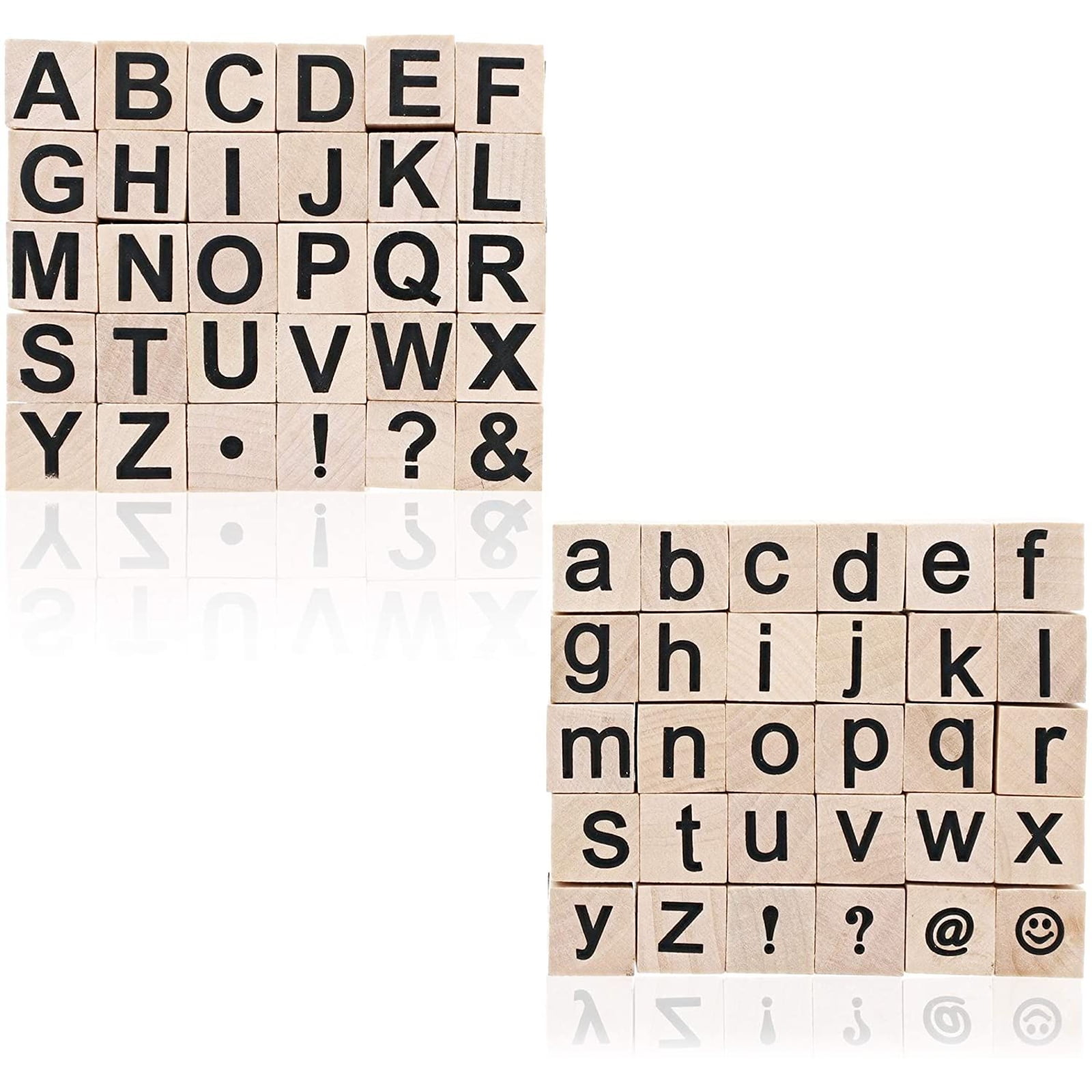 36 ALPHABET/NUMBERS CLEAR RUBBER STAMPS-SMALL LETTERS-LOWER CASE STAMP-LETTER 