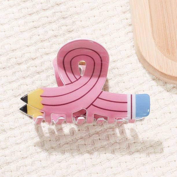 Pisexur Belleza Maquillaje Pinzas para el cabello con forma de lápiz, pinzas para el cabello fino, divertidas pinzas para el cabello para maestras, lindos accesorios para epara mujeres y hombres
