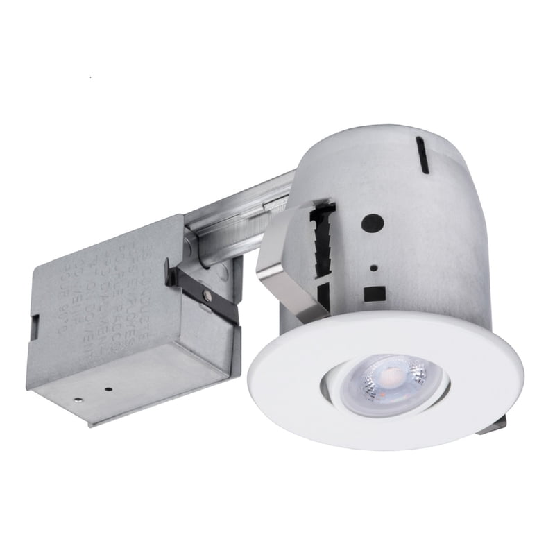 Globe Electric LED Recessed Lighting Kit White 4 in. W Metal LED Recessed Downlight 50 watt