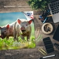 thumbnail image 5 of 2025 2026 Pigs Calendar - Wildlife Monthly Wall Calendar - 12 x 24 Open - Thick No-Bleed Paper - Giftable - Academic Teacher''s Planner Calendar Organizing & Planning - Made in USA, 5 of 10