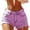 06# Purple, variant on Denim Shorts for Women Ihhxva High Waisted with Pockets Frayed Hem Jean Light Wash Casual Summer Trendy Loose Fit Retro Stretchy Cotton M-3XL