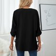 thumbnail image 3 of Blusa de manga larga para mujer, blusa de manga larga, camisa de gasa suelta, blusa de gasa, máxima eficiencia, 3 of 9