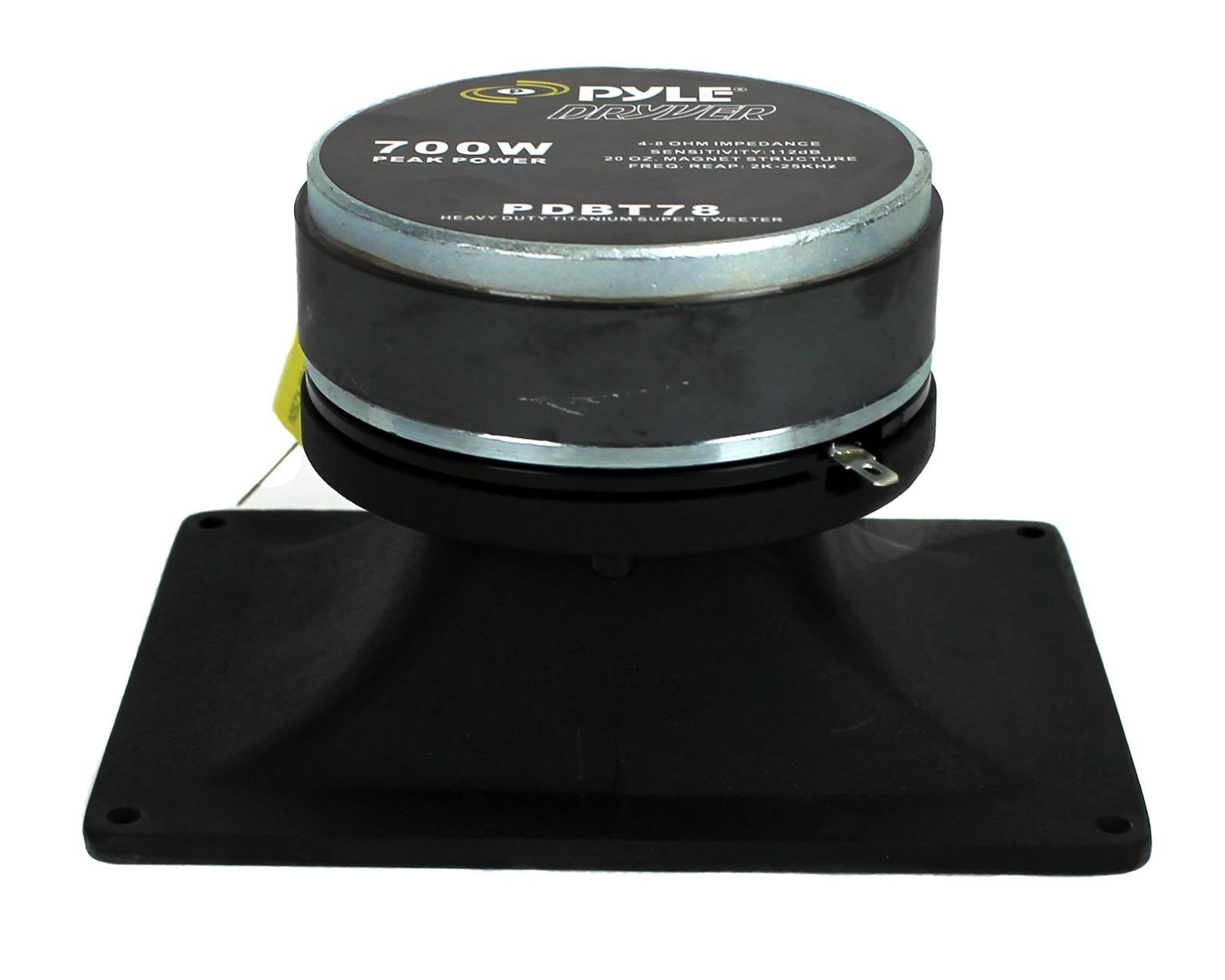 PYLE PRO PDBT78 2" 700 Watt Super Titanium Bullet Horn DJ Audio Tweeter