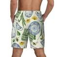 thumbnail image 4 of Uemuo Vintage Utensils Pattern Mens Swim Trunks Quick Dry Board Shorts with Mesh Lining, Stretch Beach Shorts Quick Dry No-Chafing Board Shorts-XX-Large, 4 of 9