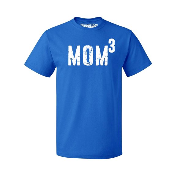 P&B Mom of 3, Mom Cubed Men's T-shirt, Royal, 2XL