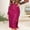 Hot Pink, variant on Women's Sequin Skirt Midi High Waist Elegant Stretchy Sparkle Side Slit Pencil Glitter Skirt Slit Party Cocktail Hot Pink XXL