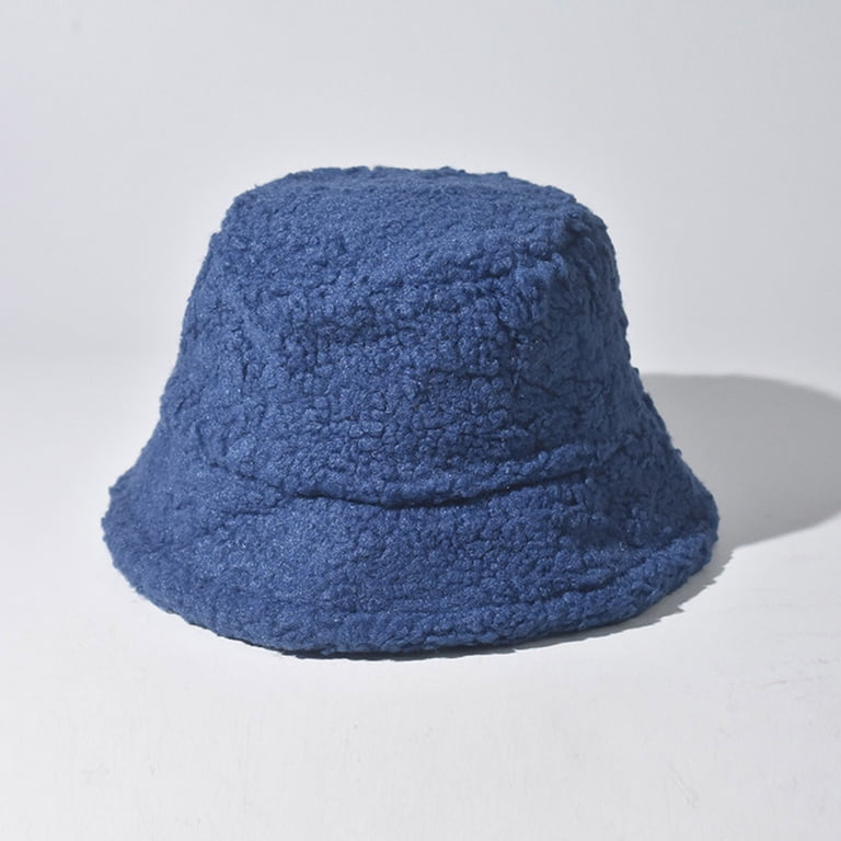 Winter Faux Fur Fuzzy Bucket Hat Fluffy Warm Hat for Women  display picture 1