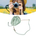 thumbnail image 1 of Drawstring Camera Lens Bag, Portable PU Leather Camera Bag Case With Shoulder Strap, Waterproof Versatile Camera Shoulder Bag Photography Travel Messenger Bag Accessories, 1 of 8