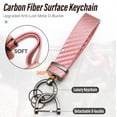 thumbnail image 3 of for Audi Key Fob Cover with Carbon Fiber Belt Keychain, Stylish Soft TPU Key Case for Audi A3-A8 Q5 Q8 R8 RS4-RS7 S4-S8 SQ5 Series Smart Key, 3 of 8