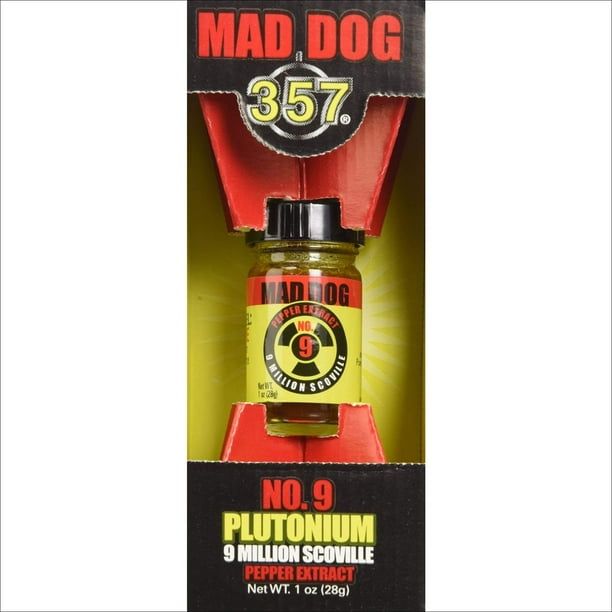 Mad Dog 357 No 9 Plutonium 9 Million Scoville Pepper Extract 1oz Walmart Com Walmart Com Mad Dog 357 No 9 Plutonium 9 Million Scoville Pepper Extract 1oz Walmart Com Walmart Com