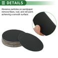 thumbnail image 4 of 50 Pcs Round Sandpaper 240 Grit Hook and Loop Sanding Sheets Universal for Automotive Refinishing 100x100mm Silicon Carbide Black, 4 of 7