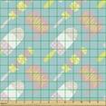 thumbnail image 2 of Summer Upholstery Fabric by the Yard, Funny Food Related Colorful Different Ice Cream Patterns and Lettering, Decorative Fabric for DIY and Home Accents, Seafoam and Multicolor by Ambesonne, 2 of 5