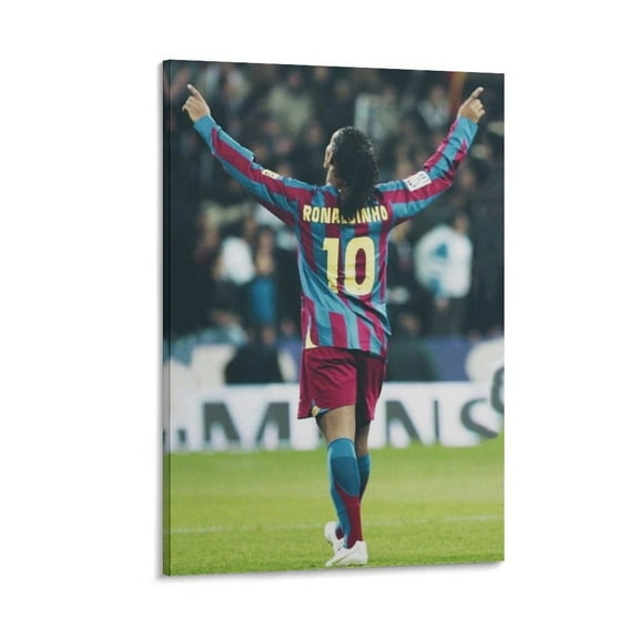 Ronaldinho Poster Canvas Poster Poster Decorative Painting Canvas Wall Art Living Room Posters Bedroom Painting 16x24inch(40x60cm)