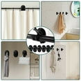 thumbnail image 6 of Lzvxtym 6Pcs Curtain Rod Brackets Self-Adhesive Curtain Rod Holder Weight-Resistant Ceiling Curtain Pole Brackets 8x5x6cm, 6 of 9