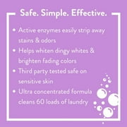 Mollys Suds Super Powder Detergent | Natural Extra Strength Laundry Soap, Stain Fighting & Safe for Sensitive Skin | Earth Derived Ingredients | Lavender Scented, 60 Loads