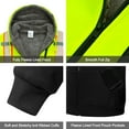 thumbnail image 5 of ProtectX Hi Vis Safety Hoodie for Men Women Fleece Lined Class 3 High Visibility Sweatshirt Reflective Jacket Green Small, 5 of 8