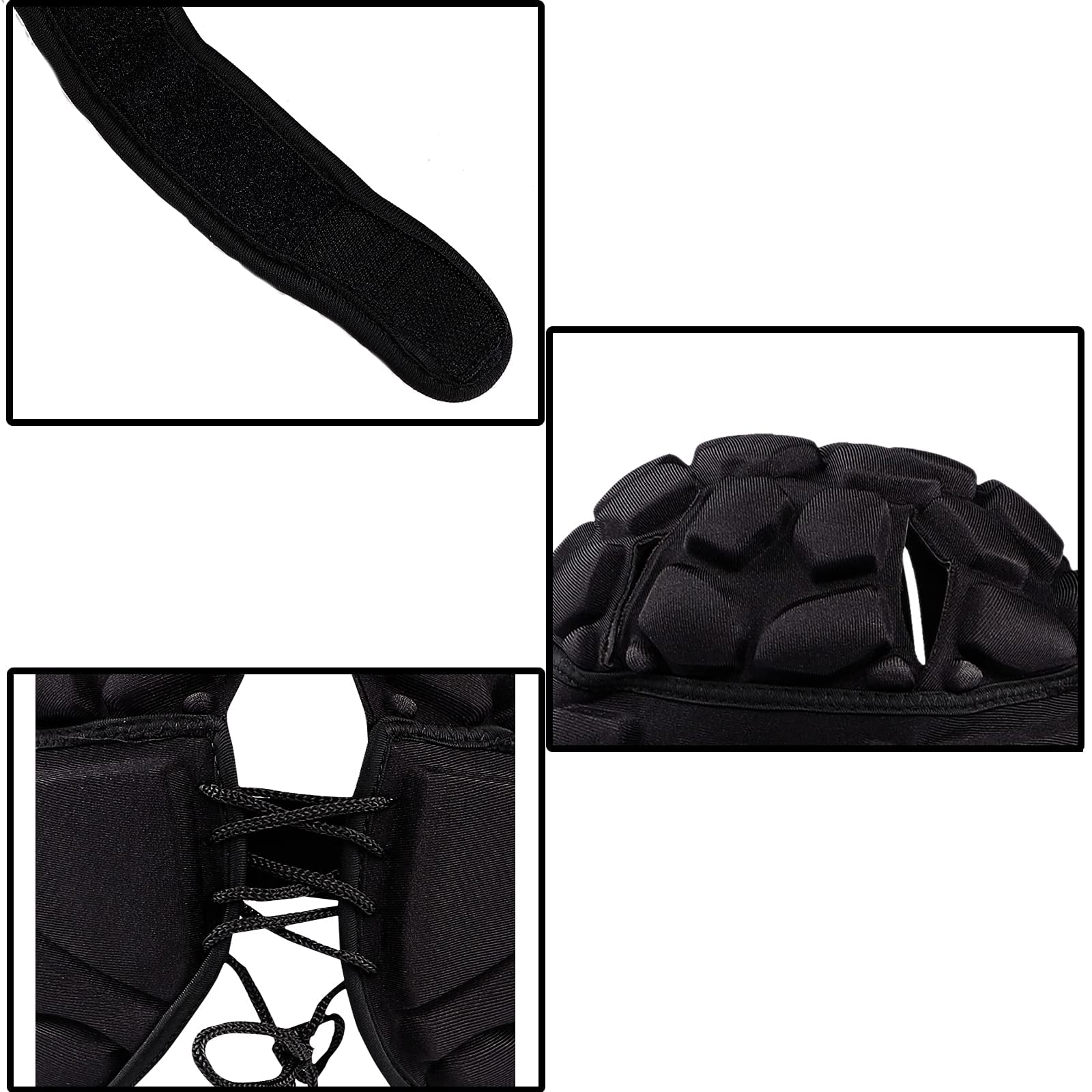 Padded Cap Headgear Autism Safety Bump Hat Head Support Protector Adjustable Flag Football Soccer Goalie Helmet for Youth Kids Adults