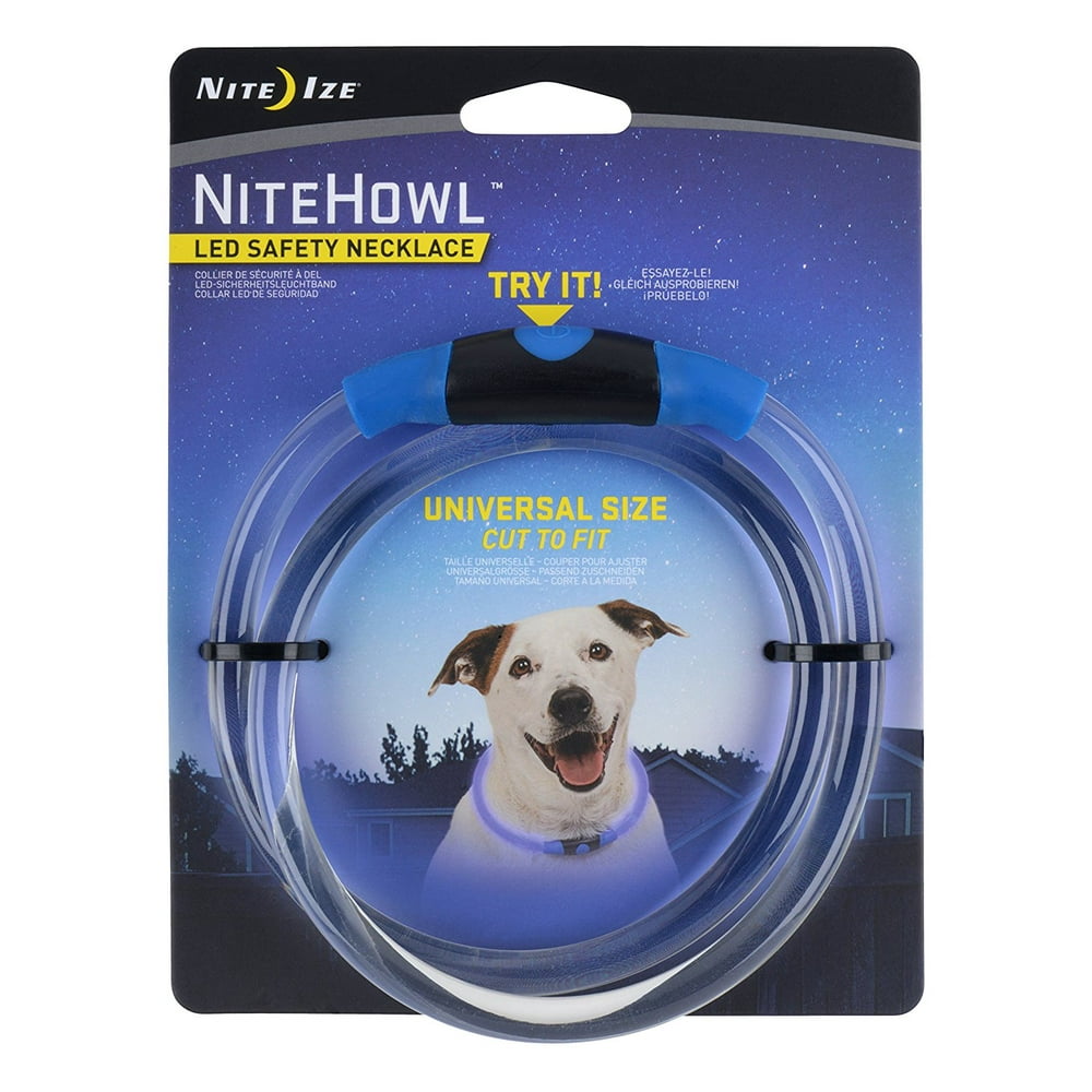 NiteHowl LED Dog Light Collar Safety Necklace, BRIGHT LED DOG COLLAR
