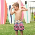 thumbnail image 4 of FORMRS Boys Swim Trunks Quick Dry Mesh Liner Boardshorts Sizes XS-XL, Art Cat, 4 of 7