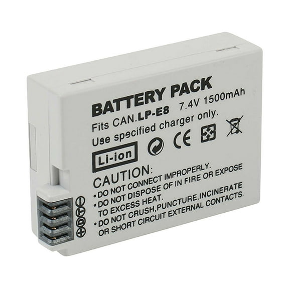 Compatible Replacement For CANON LP-E8 Battery for Rebel T3i, T2i, T4i, T5i, 600D, 550D, 650D, 700D, Kiss X5, X4, Kiss X6, LC-E8E