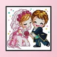 thumbnail image 3 of Punto de cruz 14CT dibujos animados amor impreso DIY bordado Kits hecho a mano costura FLhrweasw Nuevo, 3 of 9