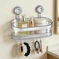 thumbnail image 4 of Non Drilling Bathroom Suction Cup Storage 2026 Upgraded Suction Cup Storage Rack Portable Wall Mounted Bathroom Shower Storage Rack Durable And Detachable Household Storage Bathroom Rugs Towel Warmer, 4 of 8