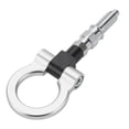 thumbnail image 1 of Gancho de remolque único / Gancho de remolque delantero universal para automóvil / Anillo de gancho de remolque rotativo de metal duradero de 18.5 cm 3 mm 1 pieza tono plateado, 1 of 7