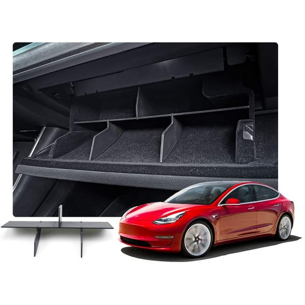 Bkuxy Glove Box Organizer Partition Plate for Tesla Model 3 Y 20172021