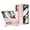 Pink, variant on Allytech Galaxy Z Fold6 Case with Screen Protector, Kickstand Rugged Protective Shockproof Anti-Scratch Hinge Protection Phone Case for Samsung Galaxy Z Fold 6 - White+Gold