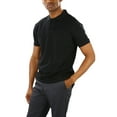 thumbnail image 2 of ToBeInStyle Men's Cotton Slim Fit Classic Polo T-Shirt - Black - XL, 2 of 6