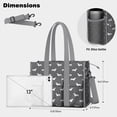 thumbnail image 5 of Teacher Tote Bag,Dachshund Teacher Utility Tote Bag,Large Work Tote Bags for Women with Multiple Pockets,Top Zipper Closure,13.8x10.6x6.7 Inch, 5 of 5