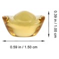 thumbnail image 4 of 100 piezas de pequeños adornos de lingotes de oro de cristal, exquisitas decoraciones de escena, decoraciones artesanales, 4 of 7