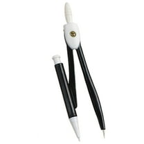 Foqnuq Drawing Compass Set with Lead & Eraser | Metal Geometry Protractor & Stainless Steel Scribing Tools | Ideal for Architects & Engineers