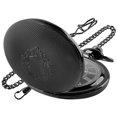 thumbnail image 1 of Reloj de bolsillo Realpoo 46 mm de cuarzo negro con cadena, 1 of 8