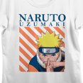thumbnail image 2 of Naruto Personnage avec Rayures Orange T-Shirt Blanc à Manches Courtes Col Rond pour Femmes -TTG, 2 of 3