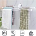 thumbnail image 3 of Rotating Wall-Mounted Towel Holder with 5 Adjustable Arms, 35 cm - White, 1 Piece, for Kitchen, Wardrobe, and Bathroom, 3 of 5